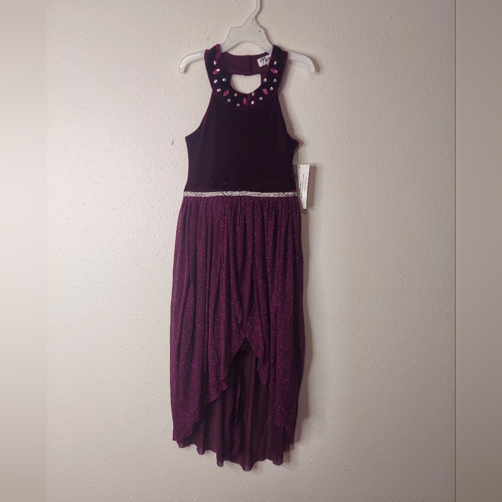 Nannette Purple Formal Kids Dress
